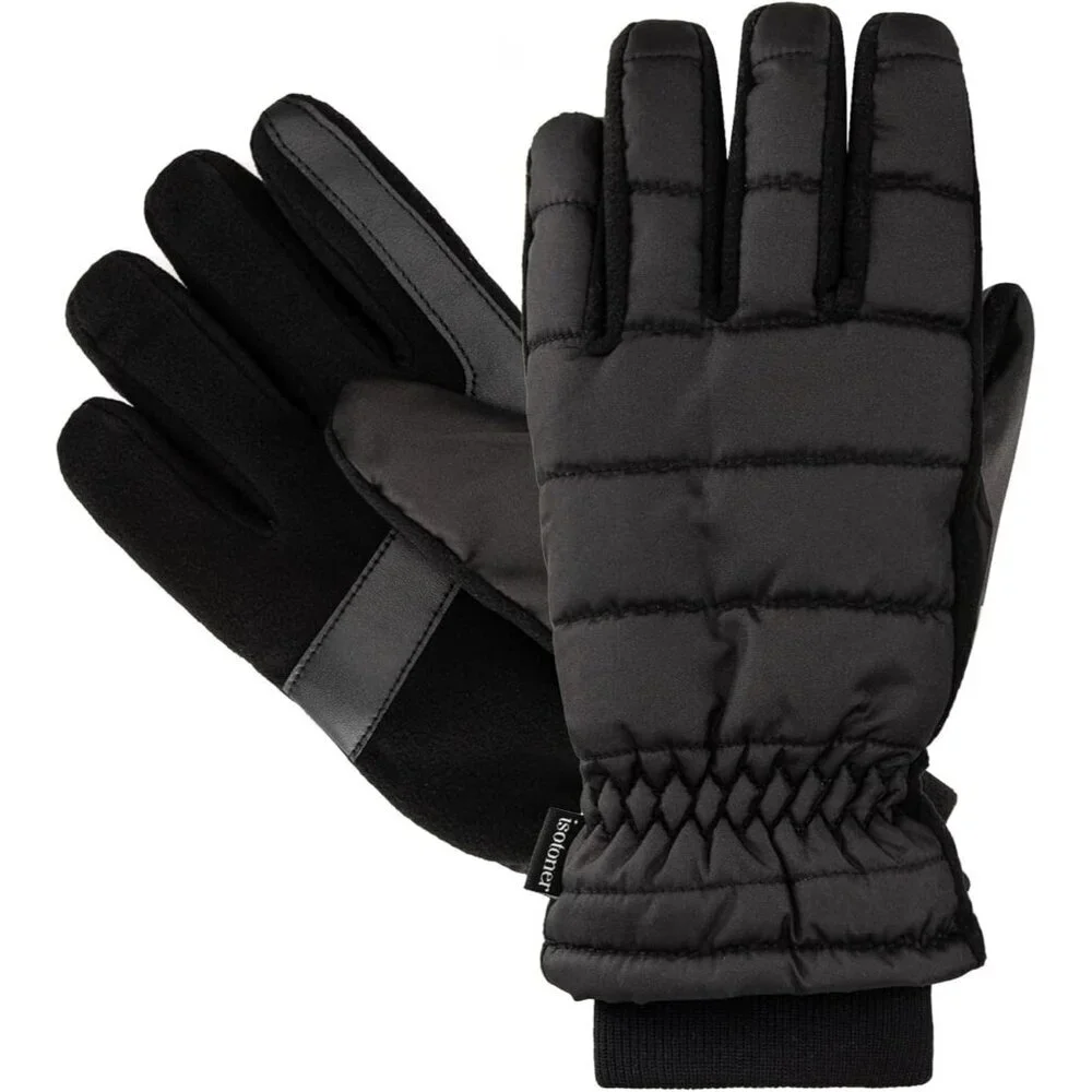 Women's Black Water Repellent Sleekheat Gloves Touchscreen Flip Iridescent